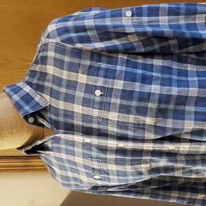 Ralph Lauren jean co light plaid convertible shirt